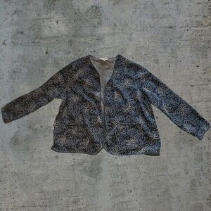 Vintage Floral Embroidered Denim Jacket